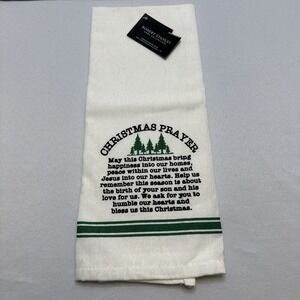 Robert Stanley Christmas Prayer Kitchen‎ Tea Towel 16" X 26" NWT